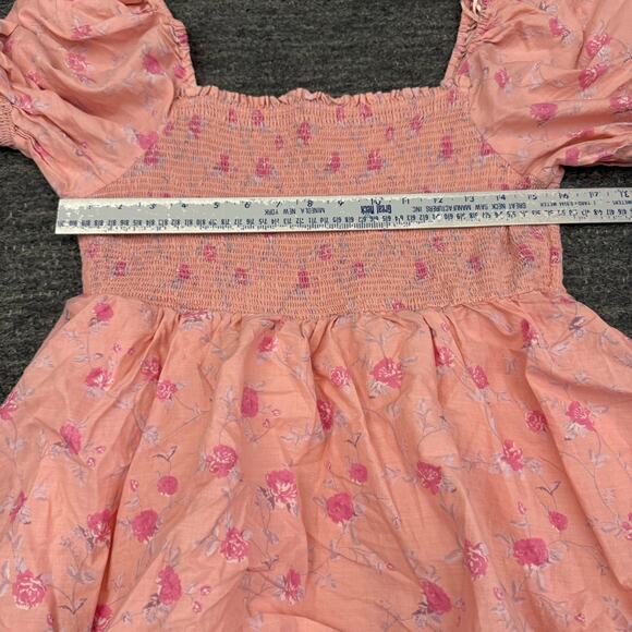 LoveShackFancy X Target Dress Large Simone Smocked Tiered Ruffled Maxi Floral - Picture 5 of 11